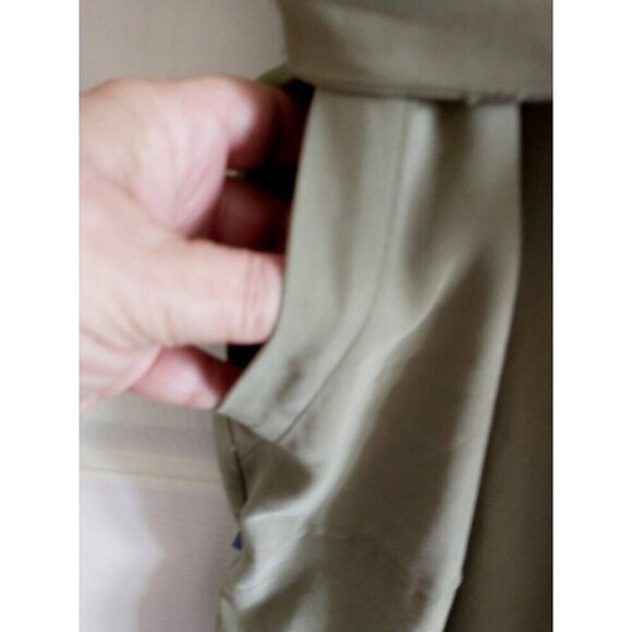 Elizabeth And James Olive Green Jumpsuit Drop Shoulder Pockets Belt - Large NWT - Picture 5 of 11